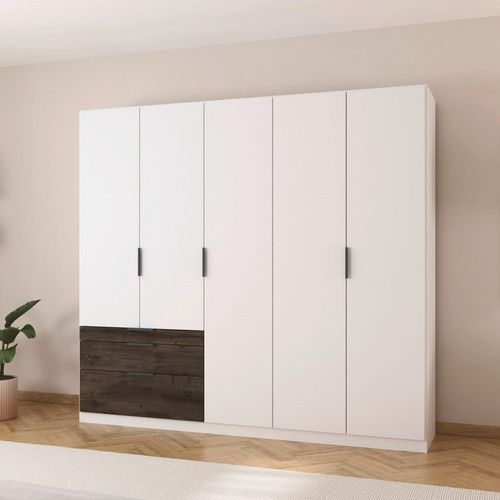Rauch Koda 226cm 5 Door Wardrobe with RHF Drawers - Alpine White