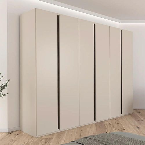 Rauch Luana 301cm 6 Door Wardrobe - Champagne and Atlantic Dark Oak