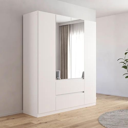 Rauch Mainz 181cm 4 Door Combi Wardrobe - Alpine White