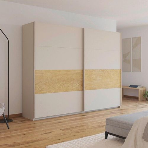 Rauch Malva 271cm 2 Door Sliding Wardrobe - Champagne