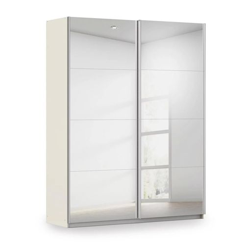 Rauch Miramar Type-3 181cm 2 Door Mirrored Sliding Wardrobe - Champagne
