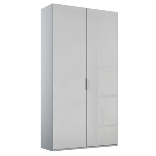 Rauch Miramar Type-5 101cm 2 Door Wardrobe - Silk Grey and Silk Grey Glass