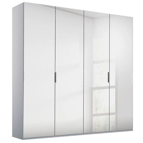 Rauch Miramar Type-5 201cm 4 Door Mirrored Wardrobe - Silk Grey