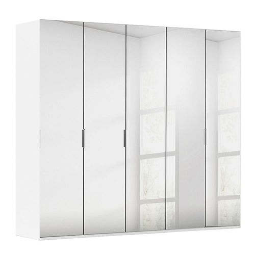 Rauch Miramar Type-5 251cm 5 Door Mirrored Wardrobe - Alpine White