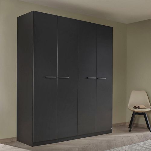 Rauch Modi 181cm 4 Door Wardrobe - Metallic Dark Grey