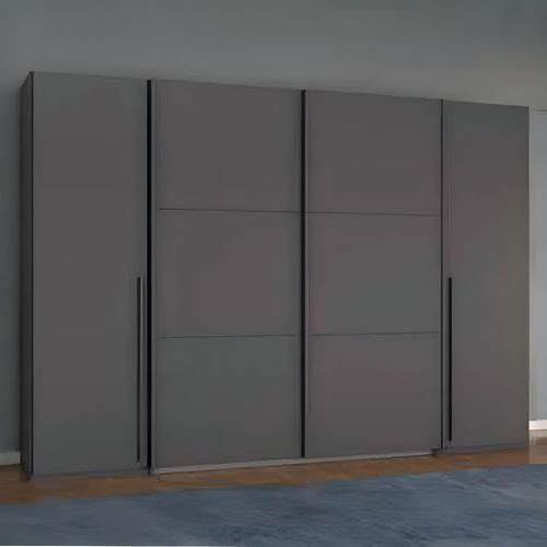 Rauch Mood 268cm 4 Door Wardrobe - Metallic Dark Grey