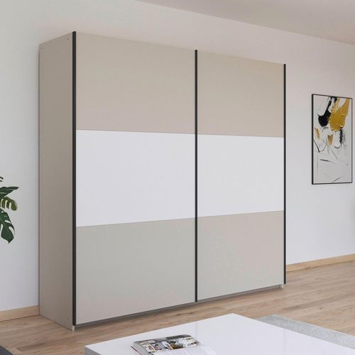 Rauch Neo 218cm 2 Door Sliding Wardrobe - Champagne and Alpine White