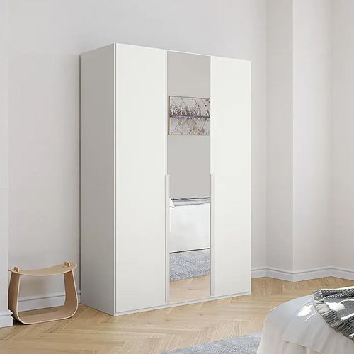 Rauch Purisma 151cm 3 Door Wardrobe with Mirror - Alpine White