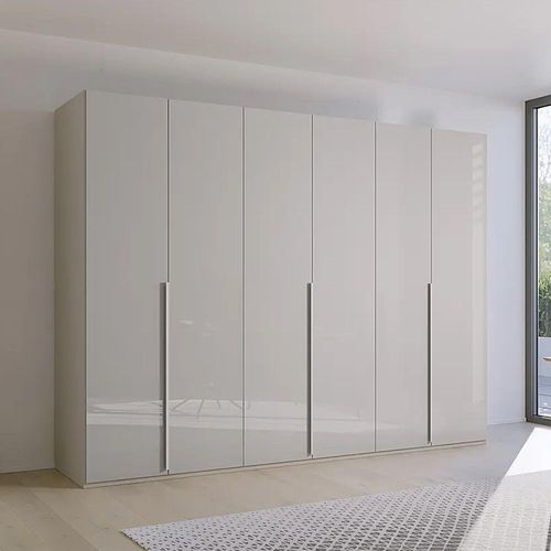 Rauch Purisma 301cm 6 Door Wardrobe - Silk Grey Glass