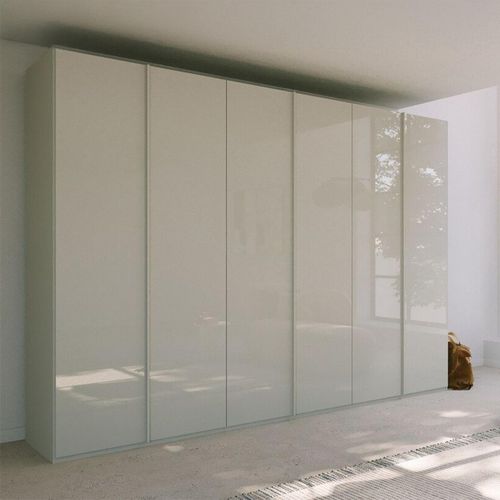 Rauch Skat Meridian 301cm 6 Door Wardrobe - Silk Grey and Silk Grey Glass