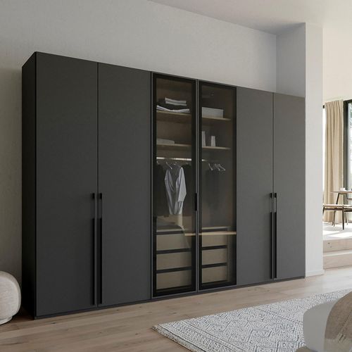 Rauch Skat Shine 301cm 6 Door Wardrobe - Graphite