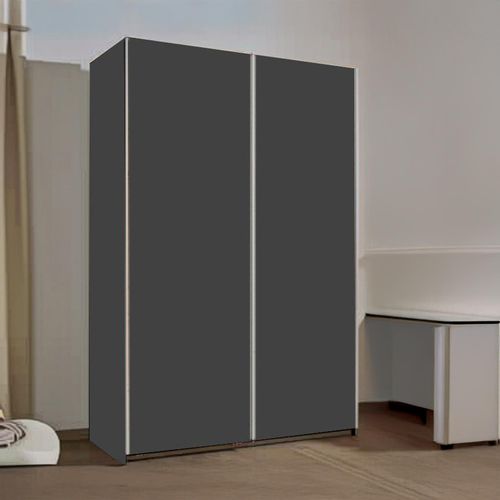 Rauch Slide 131cm 2 Door Sliding Wardrobe - Metallic Dark Grey
