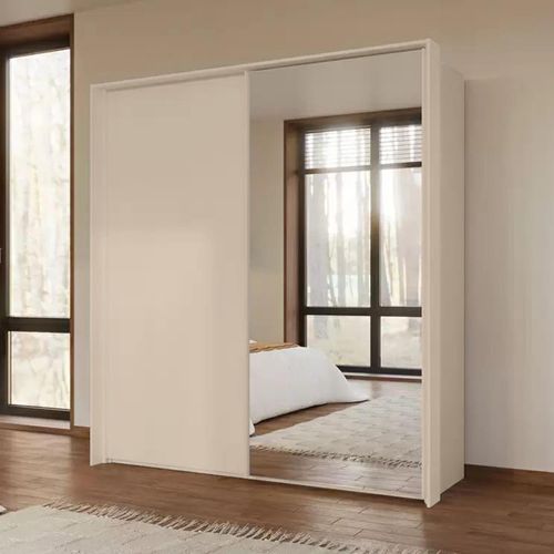 Rauch Taro 201cm 2 Door Sliding Wardrobe with Mirror - Champagne