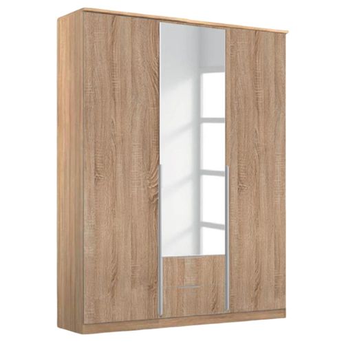 Rauch Texas 136cm 3 Door Combi Wardrobe - Sonoma Oak