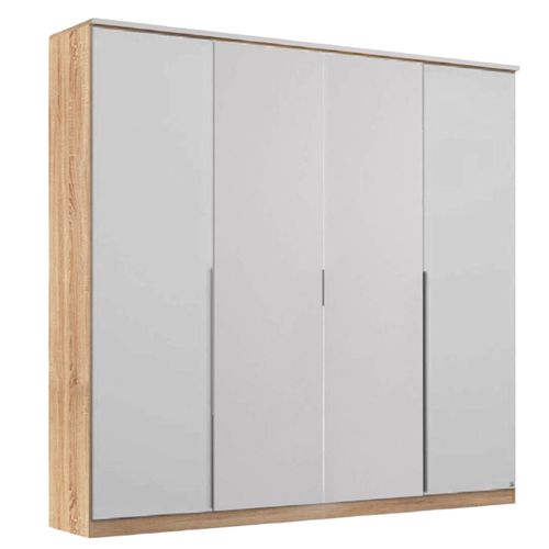 Rauch Texas 181cm 4 Door Wardrobe - Sonoma Oak and Alpine White