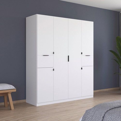 Rauch Ticao 181cm 6 Door Wardrobe - Alpine White