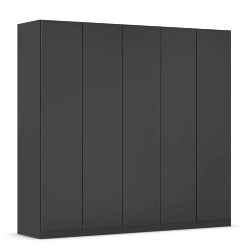 Rauch Wingview Lite 226cm 5 Door Wardrobe - Metallic Dark Grey