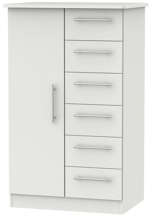 Sherwood Grey 1 Door Midi Wardrobe