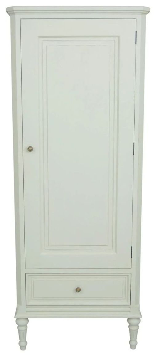 Solana French Lime White 1 Door 1 Drawer Wardrobe