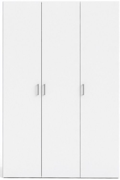 Space White 3 Door Triple Wardrobe