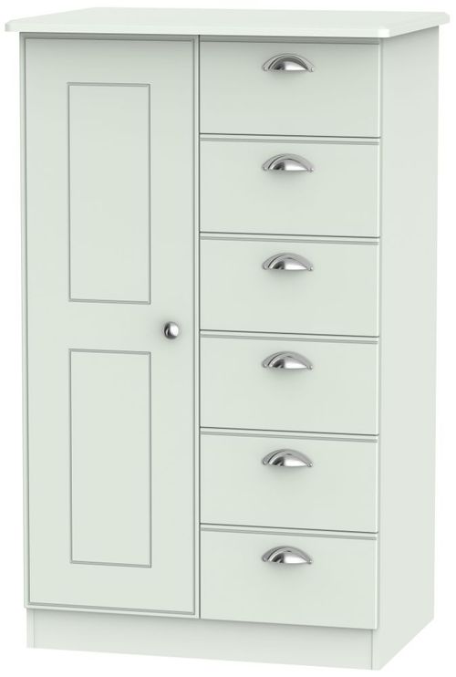 Victoria Grey 1 Door Midi Wardrobe