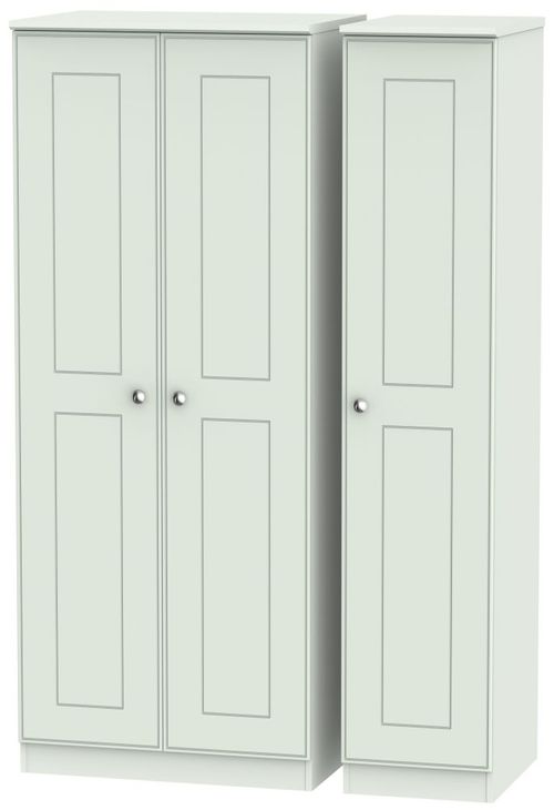 Victoria Grey 3 Door Triple Wardrobe
