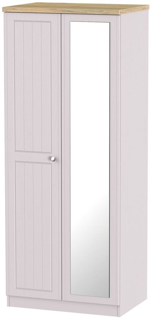 Vienna Cashmere 2 Door Wardrobe - 1 Mirror