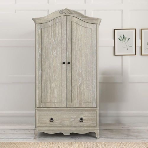 Camille Wardrobe - 2 Door - 1 Drawer - Grey Oak