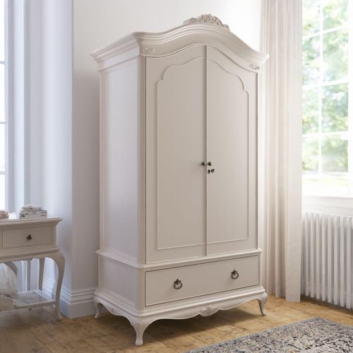 Ivory Wardrobe - 2 Door - 1 Drawer