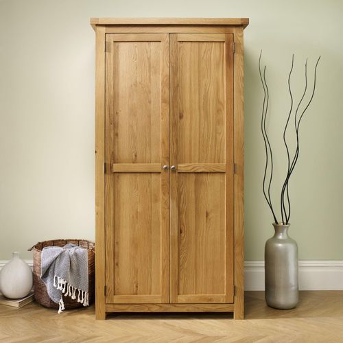 Woburn Wardrobe - 2 Door - Rustic Oak