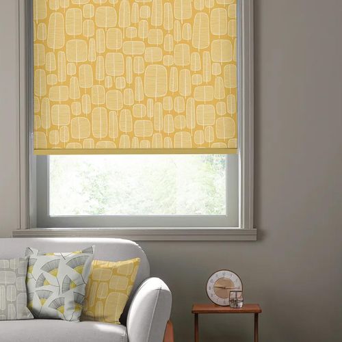 Clearance - MissPrint Roller Blind - Little Trees Yellow - FSS16197
