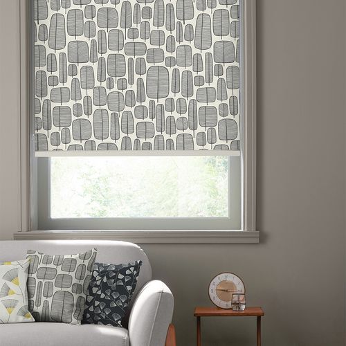 MissPrint Roller Blind - Little Trees Monochrome