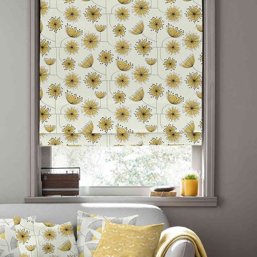 Missprint Roman Blind - Dandelion Mobile Sunflower Yellow