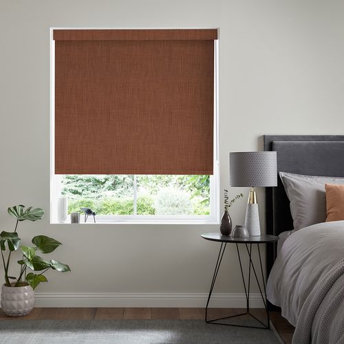 Rosa Roller Blind - Chutney