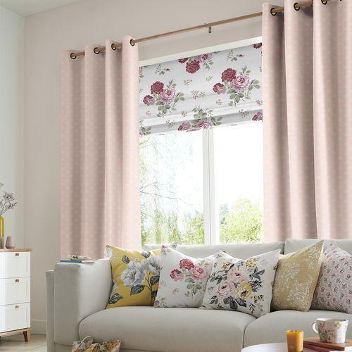Cath Kidston Curtain - Button Spot Pink