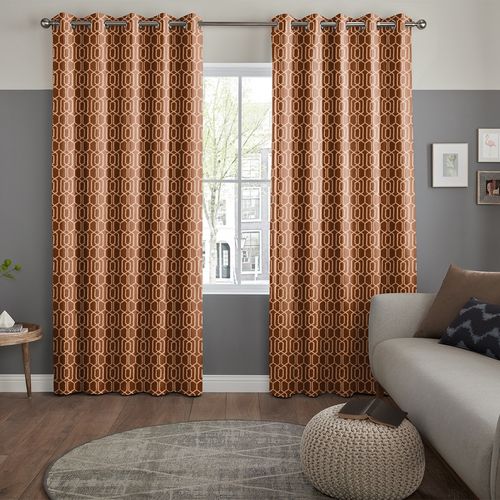 Robben Curtain - Terracotta