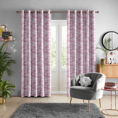 Skinny Dip Curtain - Clouds Pink