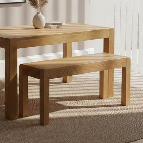 Clearance - Curve Dining Bench - Small - Oak - A406