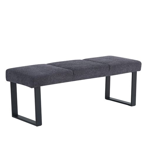 Bronx Dining Bench - Dark Grey Fabric