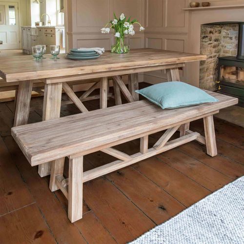 Chilford Outdoor Solid Wood Bench Small