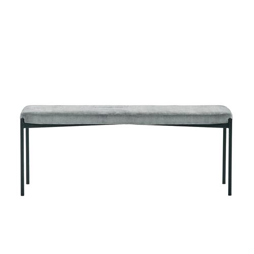 Leonie Grey Fabric Dining Bench