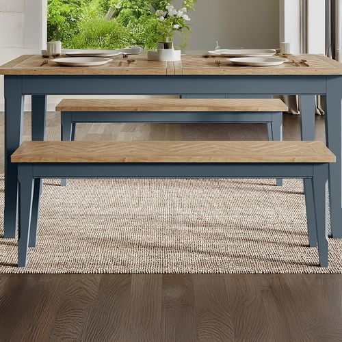 Signature Blue Dining Bench - 150cm