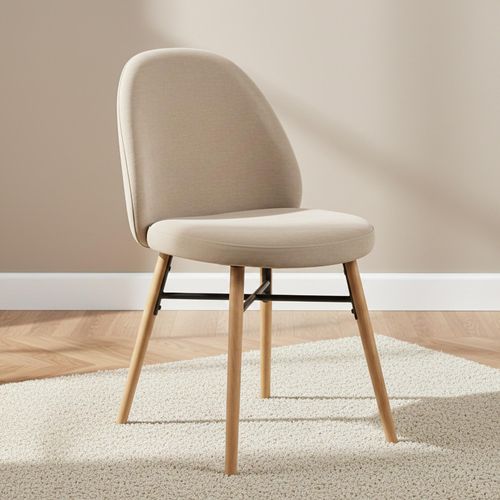 Sophia Dining Chair - Set of 2 - Beige Fabric