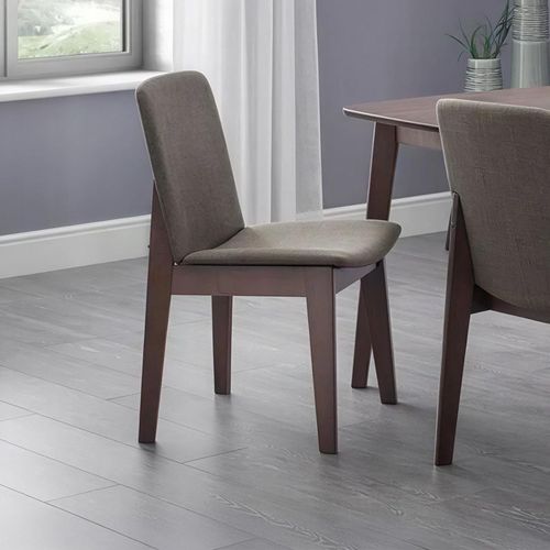 Kensington Dining Chair - Set of 2 - Walnut Fabric
