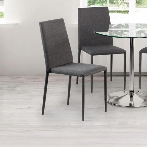Jazz Dining Chair - Set of 4 - Grey Fabric