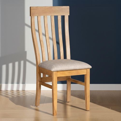Nimbus Dining Chair - Set of 2 - Slatted Back - Oak