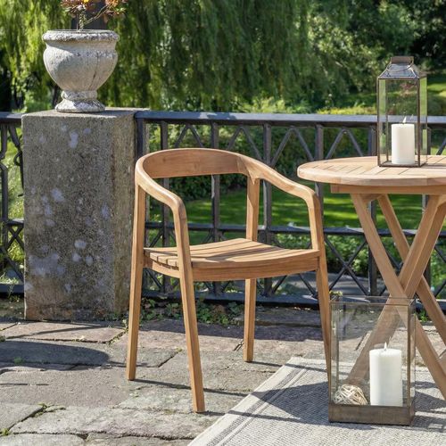 Otero Dining Chair - Set of 2 - Natural Teak Wood