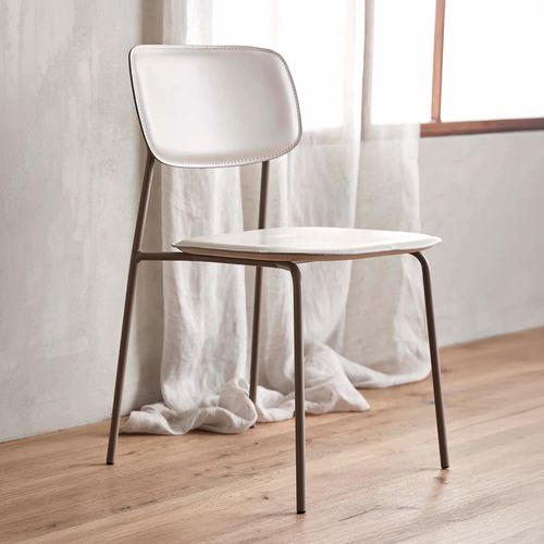 Esa Dining Chair - Faux Leather - Beige