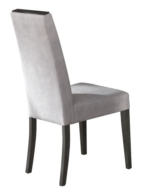 2 x Bagni Grey Fabric Dining Chair