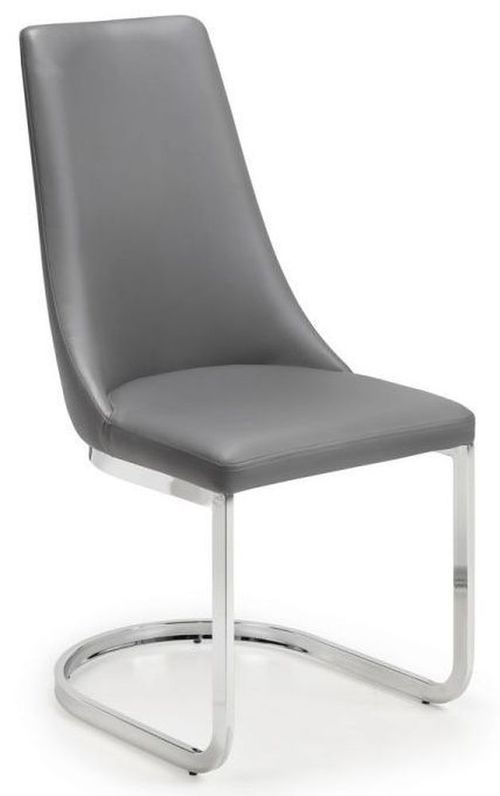 2 x Como Grey Cantilever Dining Chair